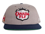 Grey Canada Fly Snapback